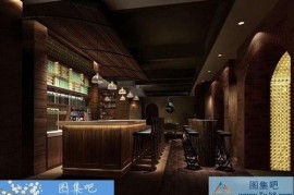 丽菲美式红酒专卖综合吧CAD施工图