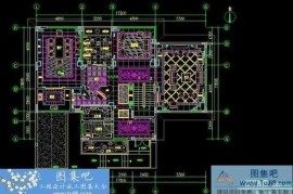 广西桂林市万灵润园独栋别墅样板房CAD图纸