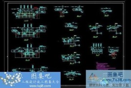 4X600MW电厂工业水管道CAD平面图