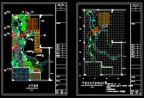 全套别墅庭院景观施工图CAD版