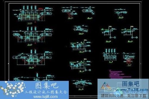 4X600MW电厂工业水管道CAD平面图