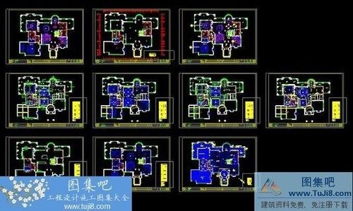 广州九龙湖H5别墅室内设计意大利风格施工图