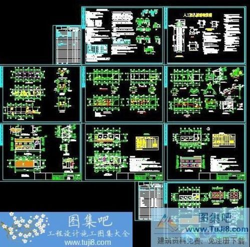 厕所垃圾站及环卫办公用房结构建筑施工图