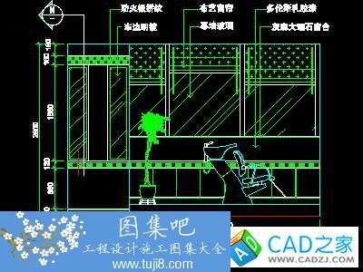 12例理发店CAD图块图纸平面详图