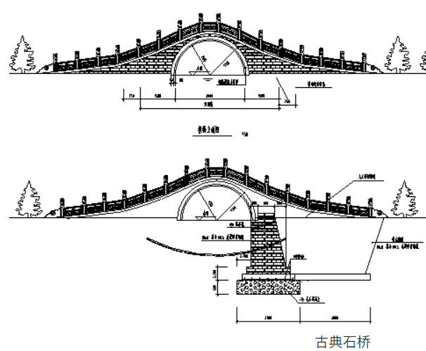 【合集】古代建筑、仿古建筑设计施工CAD图合集(江南园林、徽派古建、寺庙大殿、拱形石桥、山门石坊、仿古售楼部、中式仿古别墅、仿古四合院、江南古建四合院)