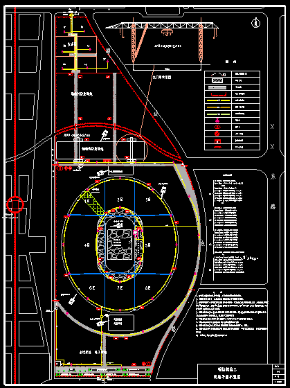 体育馆工程施工现场平面布置图（钢结构）