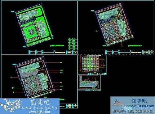 内蒙古新城宾馆香花槐树阵广场景观施工图