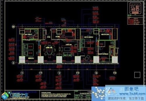 KKS广州中心皇冠假日酒店总经理公寓施工图