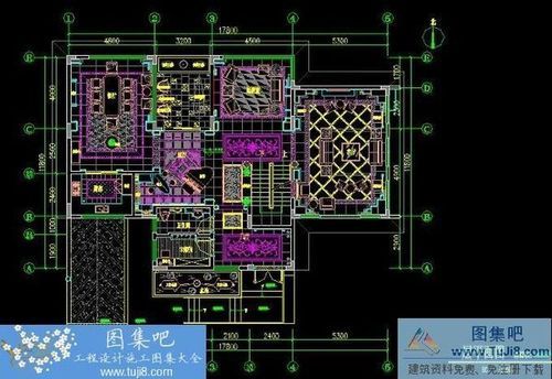 广西桂林市万灵润园独栋别墅样板房CAD图纸