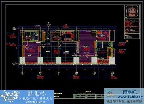 广州中心皇冠假日酒店GM客房CAD图纸