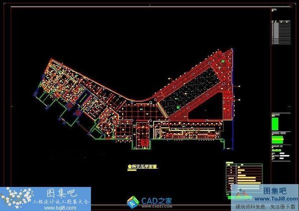 梁志天招商依山郡会所施工图CAD图纸