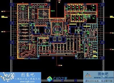 梁志天富力爱丁堡桑拿SPA施工图CAD图纸